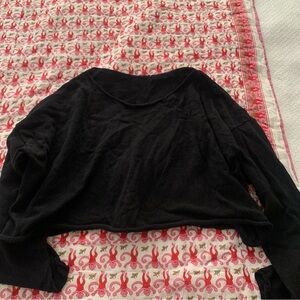Brandy Melville black Cameron cropped sweater